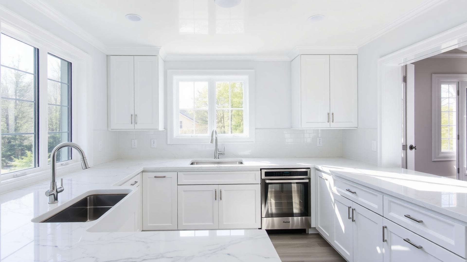 A freshly cleaned kitchen in a Hartford home